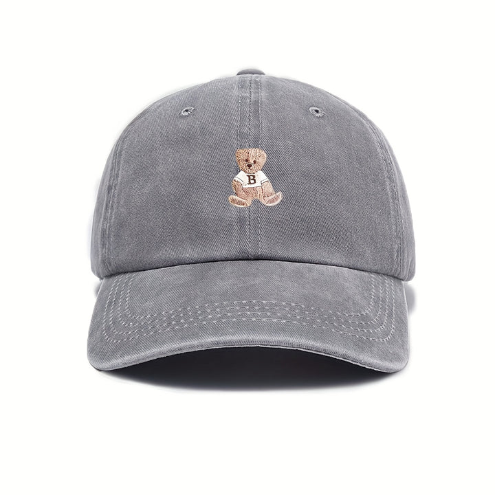 Gorra de Béisbol Estilo Trucker Grande para Mujeres y Hombres - Botón Ajustable de Oso (D/L/N/O/P) - Gorra de Invierno Transpirable, Opciones Multicolor (Rosa/Azul/Durazno/Beige/Marino) para Casual y Oficina - Ajuste Unisex