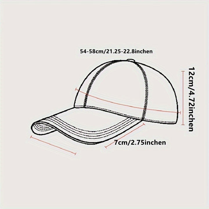 1 Gorra Ajustable de Béisbol con Estampado Divertido de Papa y Papas Fritas - Visera Plana Roja con Ribete Blanco, Estilo Streetwear Moderno para Hombres, Deportes al Aire Libre y Eventos Temáticos (Correa Ajustable)