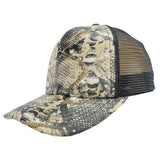 Gorras de béisbol con patrón de serpiente único, gorras de hip-hop de tendencia callejera para hombres y mujeres, gorras de sombra y protección solar para salidas, gorras de pico de pato para jóvenes, gorras sin parte trasera