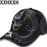 1pc Gorra Ajustable Transpirable con Diseño de Cabeza de Dragón Feroz - Sombrero Ligero de PET y Poliéster para Deportes al Aire Libre, Skateboarding, Baile - Gorra Casual Unisex Fresca, Regalo para Navidad Halloween Acción de Gracias