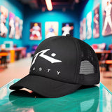 1pc Gorra Unisex Ligera de Verano y Otoño 2025 con Logo RUSTY, Gorra Snapback Negra Transpirable para Actividades al Aire Libre, Camping, Baile Callejero, Running, Fitness y Uso Casual – Regalo Versátil de Cumpleaños