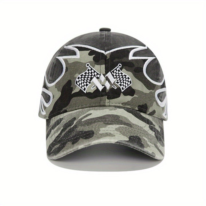 Gorra de béisbol de moda estadounidense para hombres y mujeres, parte superior suave profundizada, circunferencia de la cabeza grande, gorra de pato llorón, gorra de carreras de hip-hop de calle para hombres