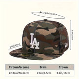 Gorra de Béisbol Estilo Camuflaje Verde con Logo de LA - Gorra Unisex No Ajustable para Hombres y Mujeres, Deportes al Aire Libre para Todas las Estaciones, Uso Casual y Conjuntos Temáticos de LA (Inspirada Oficialmente)