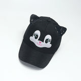 Gorra de Béisbol Bordada con Lentejuelas y Ojos Grandes para Niños - Transpirable, Ajustable, Sombrero de Sol para Niños y Niñas, Perfecta para Cumpleaños