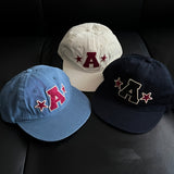 Gorra de béisbol grande con bordado de letras para mujer, estilo coreano, versátil para streetwear, con diseño de rostro pequeño, también adecuada para hombres.