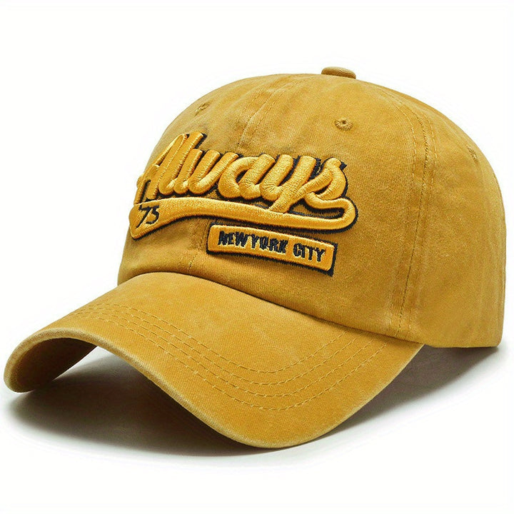 Gorra de Béisbol Retro Lavada para Hombres y Mujeres - Snapback Ajustable con Parches de NYC/LA/Chicago, Gorra Ligera para Todas las Estaciones, Sombrero Casual de Calle para Deportes, Regalo de San Valentín (Unisex)