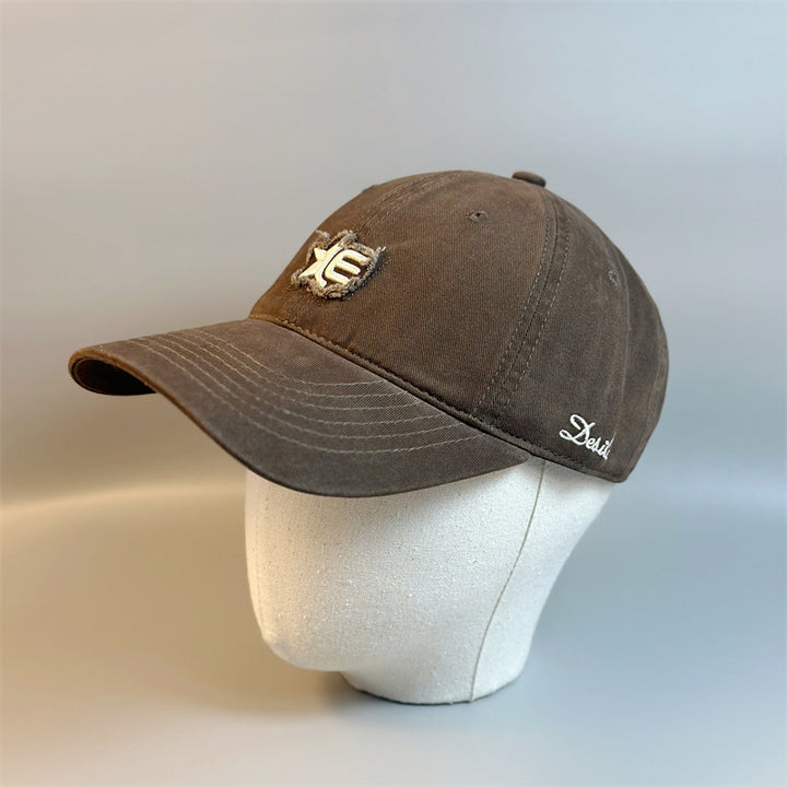 Nueva gorra de béisbol bordada para todas las estaciones, elegante sombrero de sol unisex para exteriores, versátil sombrero de pato para parejas.