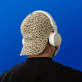 Gorra de Béisbol Unisex de Estilo Japonés con Estampado de Leopardo y Ala Ancha para Circunferencia de Cabeza Grande, Estilo Callejero Fresco, Sombrero de Uso Diario,Estilo Urbano,Diseño de Pico de Pato,Gorra de Moda,Ajuste Cómodo,Sombrero de gran tamaño,