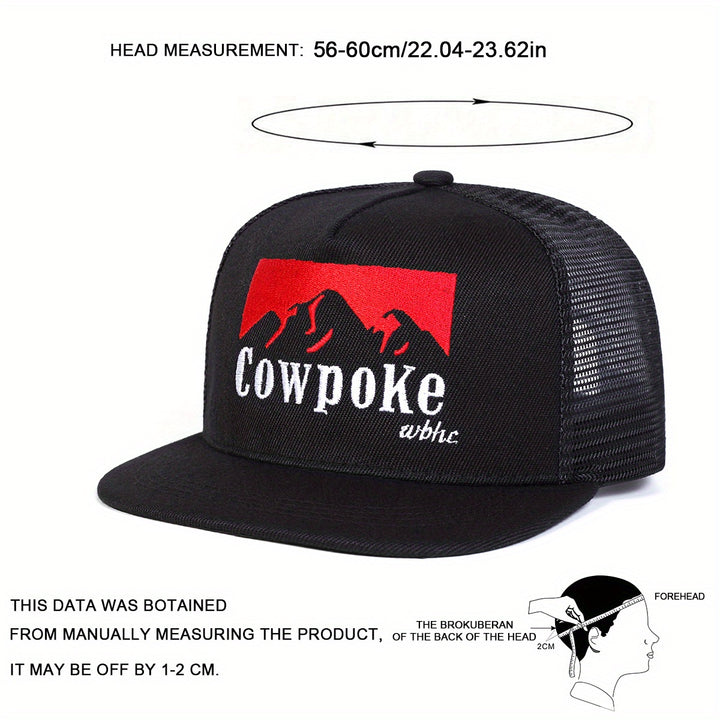 Un gorro de béisbol bordado para hombre, adecuado para deportes al aire libre, estilo hip-hop, ajustable, protector del sol, perfecto para uso casual en excursiones de primavera y otoño, viajes de playa y fiestas.