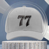 Gorra Trucker 77 - Gorra de béisbol ajustable con diseño '77', ligera y transpirable para hombres y mujeres, deportes al aire libre, ropa casual, equipo deportivo para exteriores, diseño deportivo, construcción duradera, gorras para hombre, sombrero para
