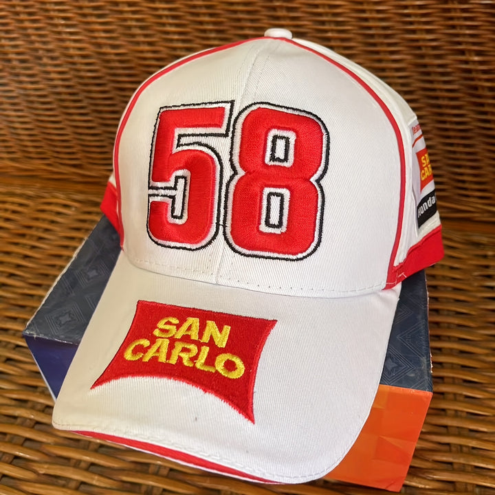 Oferta Caliente Gorra de Béisbol Unisex Marco Simoncelli 58 para Hombres y Mujeres, Alta Calidad, Estilo Moto Racer Racing