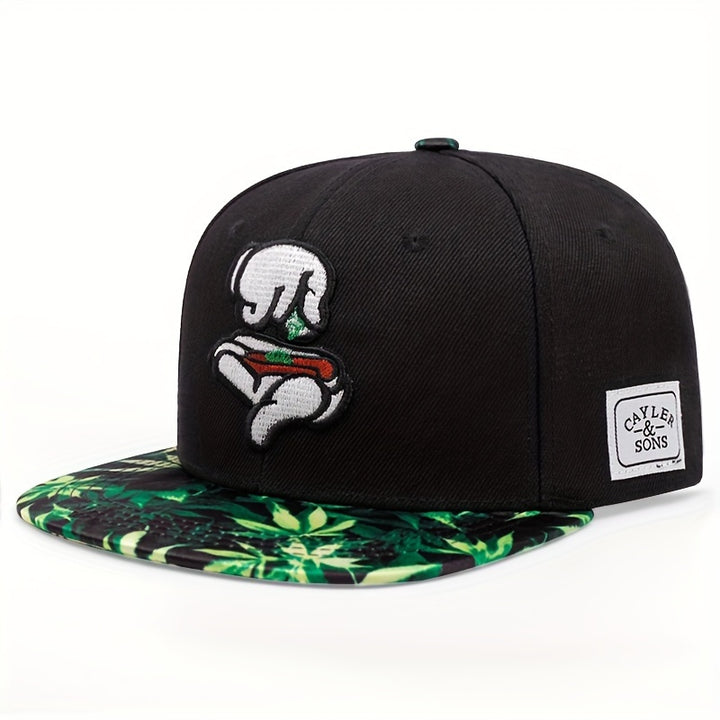 Gorra de Béisbol Snapback Bordada - Ligera, Visera Curva para Protección Solar, Gorra Casual para Deportes al Aire Libre. Tejido de Tela