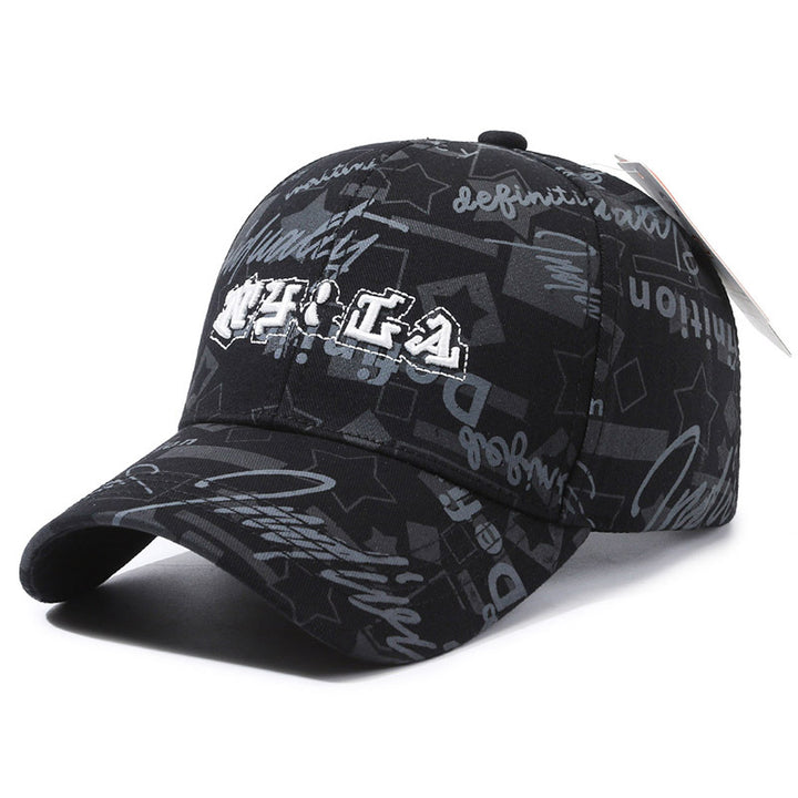 Gorra de béisbol juvenil con diseño de graffiti, resistente al viento, abrigada y antifrío, 100% poliéster, ideal para Halloween y Navidad, disponible en negro, verde olivo, azul, gris, beige y borgoña, para hombres y mujeres