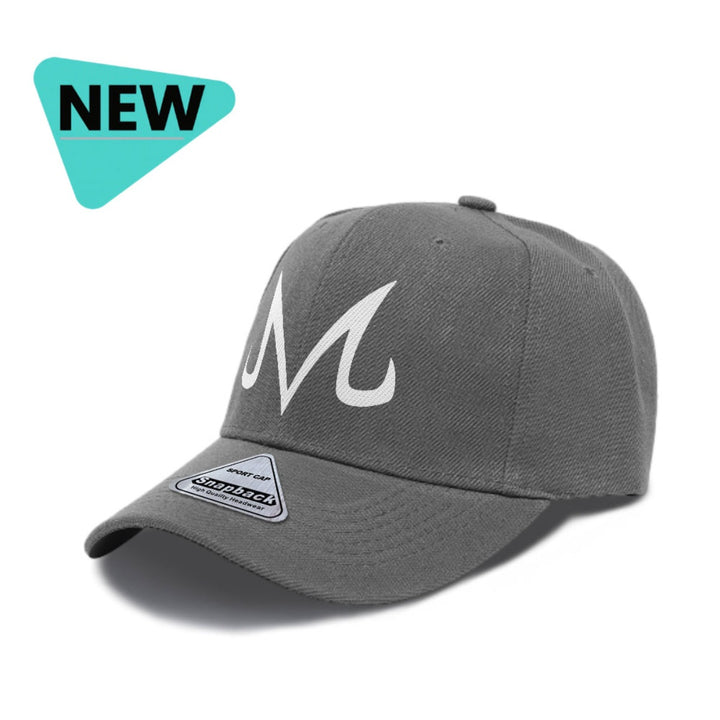 Gorra Trucker Ajustable con Logo Majin Vegeta - Gorra de Béisbol Ligera de Poliéster con Letras Japonesas Blancas y Estampado Gráfico de Vegeta, Gorra Hip Hop Negra para Hombre, Casual para Todas las Estaciones, Escalada, Playa, Uso Diario, Lavable a Máqu