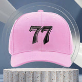 Gorra Trucker 77 - Gorra de béisbol ajustable con diseño '77', ligera y transpirable para hombres y mujeres, deportes al aire libre, ropa casual, equipo deportivo para exteriores, diseño deportivo, construcción duradera, gorras para hombre, sombrero para