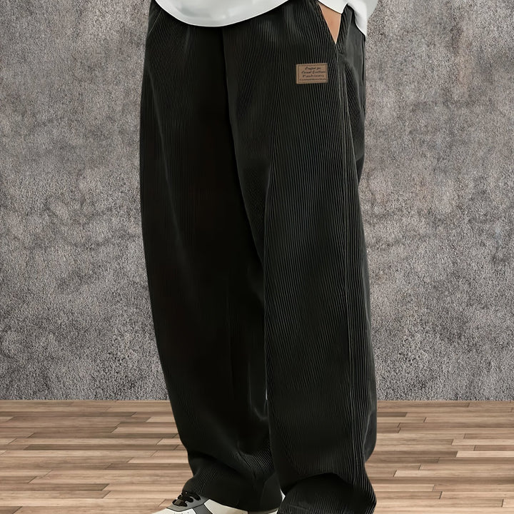 Pantalones de mezclilla de hombre, ajuste holgado, comodidad para todas las estaciones, bolsillos, tejido no elástico, ropa casual | Pantalones de ajuste holgado | Estilo casual