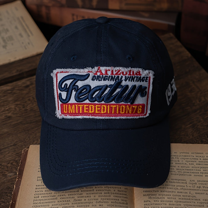 Gorra de Trabajo Americana Casual Retro con Pico de Pato para Hombres y Mujeres, Gorra de Béisbol Exterior con Bordado Tridimensional y Cubierta de Cara Suave y Versátil