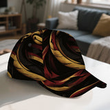 1pc Gorra de Béisbol Clásica con Estampado de Serpiente Ardiente - Gorra de Pico de Pato Ajustable y Cómoda, Ideal para Uso Diario, Perfecta para Salidas en Familia