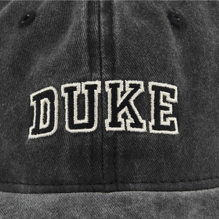 Gorra de béisbol bordada DUKE - Sombrero de sol retro lavado y envejecido, tela ligera sin elasticidad, ala curva, comodidad para todas las estaciones, estilo casual, perfecta para fútbol, deportes y actividades al aire libre