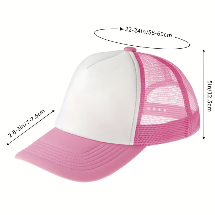 Gorra de Camionero de Espuma y Malla con Diseño Bordado de Letras y Caballo del CLUB DE PONI ROSA - Gorra de Béisbol Ajustable Transpirable de Poliéster para Mujeres, Regalos Lindos para Ella, Ciclismo Urbano de Verano