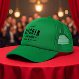 1 gorra de béisbol inspirada en Bitcoin - Diseño de Satoshi Nakamoto, gorra de camionero de poliéster negro, transpirable y ligera, ajuste unisex para todas las estaciones, perfecta para aventuras al aire libre y uso casual, ropa de cabeza al aire libre |