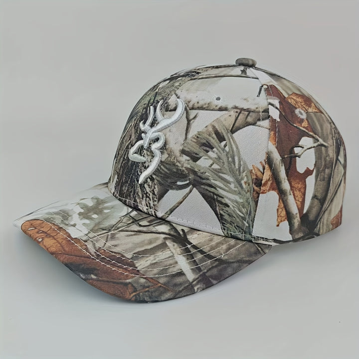 Gorra de béisbol de camuflaje tie-dye para hombre y mujer - Diseño transpirable de 6 paneles con patrón de hoja y pájaro bordado en 3D, cierre ajustable con visera, para playa, conducir camiones, uso casual, tema de fantasía, ajuste cómodo