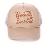 1 Gorra de Béisbol Bordada Dailin Unisex Ajustable con Visera Curva Moda Verano Y2K para Parejas