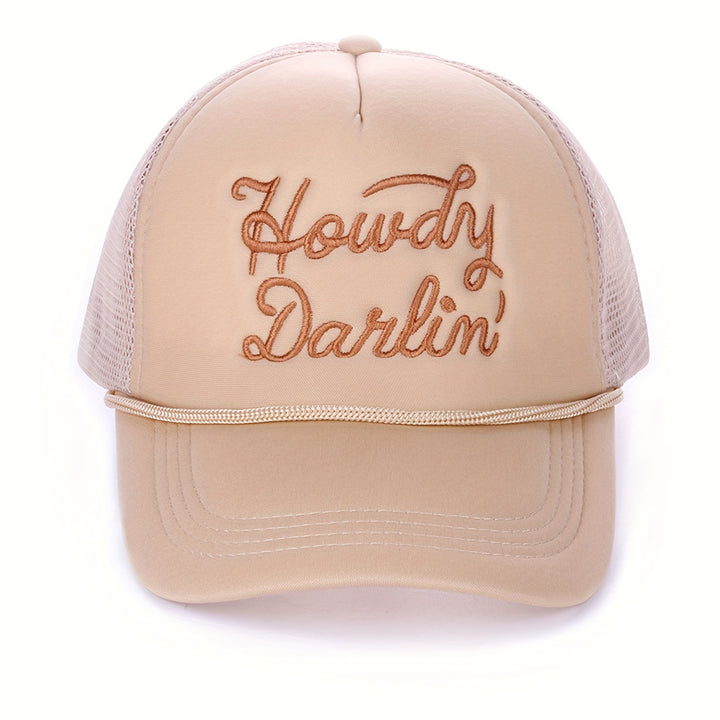 1 Gorra de Béisbol Bordada Dailin Unisex Ajustable con Visera Curva Moda Verano Y2K para Parejas