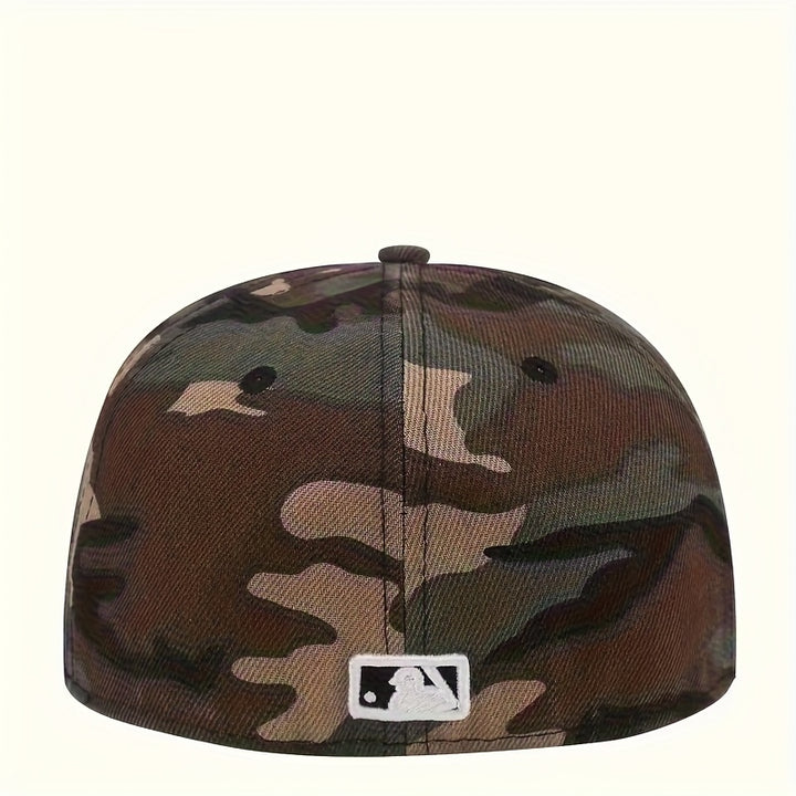 Gorra de Béisbol Estilo Camuflaje Verde con Logo de LA - Gorra Unisex No Ajustable para Hombres y Mujeres, Deportes al Aire Libre para Todas las Estaciones, Uso Casual y Conjuntos Temáticos de LA (Inspirada Oficialmente)