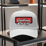 1pc Gorra Unisex Ajustable Transpirable para Camioneros - Visera Negra con Estampado Edelbrock Racing, Ligera para Senderismo, Ciclismo y Actividades al Aire Libre, Lavable a Máquina, Opción de Caja Regalo