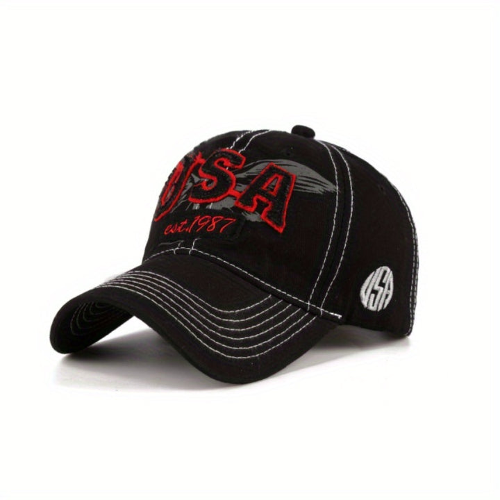 Gorra de béisbol unisex con diseño de águila y número '34' bordado - Ligera, transpirable y de poliéster, estilo callejero para aventuras al aire libre, gorra de verano | Patrón de camuflaje | Ligera