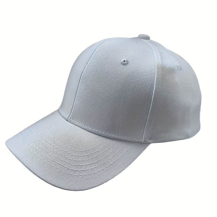 Gorra de béisbol azul marino para mujer con diseño de impresión blanca - Ajustable, plegable, casual y elegante, ideal para primavera y otoño, accesorio de cabeza casual | Accesorio de cabeza elegante | Gorra plegable