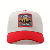 Gorra Unisex de Béisbol con Ajuste Snapback - Gorra Trucker Ligera y Transpirable, Diseño Vaquero del Oeste al Atardecer en Yellowstone, para Hombres y Mujeres, Pesca, Deportes, Casual - Regalo Perfecto para Papá, Mamá, Él, Ella, Accesorio de Verano, Lava