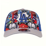 Gorra Snapback Adornada con Logo de NEW ERA LA & Número Icónico 282/29 Número 42 - Gorra de Invierno Ajustable Unisex para Hombres y Mujeres, Diseño del Equipo de LA, Ligera y No Elástica, Regalo Temático para Fans