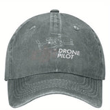 Gorra de béisbol con logo blanco y negro de DJI, ajustable, estilo callejero de alta calidad para hombres, lavable en máquina, gorra de béisbol ajustable | Gorra con logo | Equipo de cabeza duradero