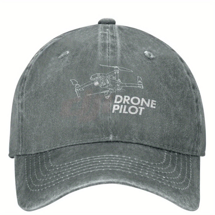 Gorra de béisbol con logo blanco y negro de DJI, ajustable, estilo callejero de alta calidad para hombres, lavable en máquina, gorra de béisbol ajustable | Gorra con logo | Equipo de cabeza duradero