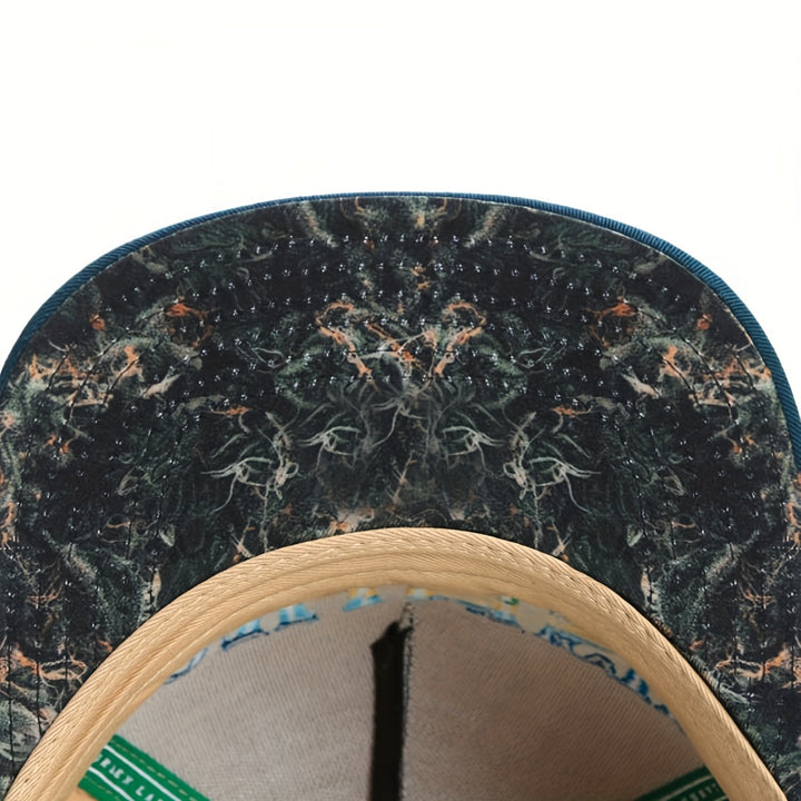 KUSHSTOCK Gorra de Béisbol para Hombre con Oso de Dibujos Animados y Logo KUSHSTOCK - Gorra Snapback Transpirable de Secado Rápido, /RojoRojo