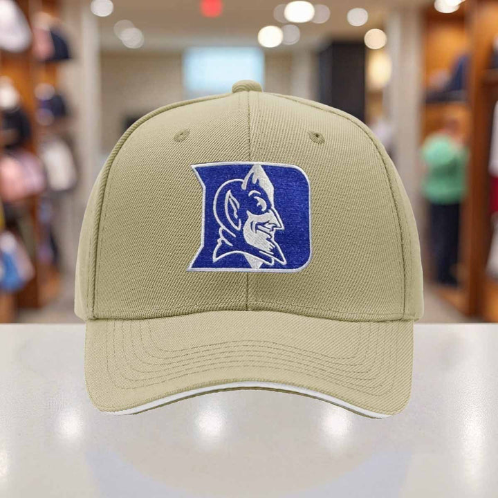 Sombrero de camionero ajustable para hombres de la Universidad de Duke - Ligero y transpirable, con diseño de cara de Diablo Azul, diseño negro y blanco, perfecto para deportes al aire libre y uso casual, accesorio de cabeza casual | Accesorio de cabeza a