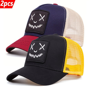 2PCS: Negro Amarillo+Azul Marino