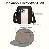 2 piezas, Gorra de Béisbol con Visera Curva y Bolso Bandolera Unisex Estampado Oso Hip-Hop, Moda Urbana Deportiva al Aire Libre Sombrero Ajustable Con Funda, Regalo para Él o Ella, Accesorio de Streetwear,Estilo Urbano,Gorra de Moda,Moda Hiphop,Ajuste Aju