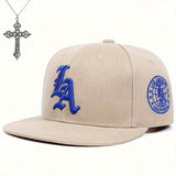 2 piezas (gorra + collar) Gorra de béisbol con bordado de letras para hombre y mujer | Estilo urbano al aire libre