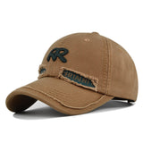 Gorra de Béisbol Estilo Retro con Logo RR Bordado y Visera de Parches, Gorra Ajustable Snapback para Trajes de Navidad, Fiestas y Uso Diario (No Elástica)
