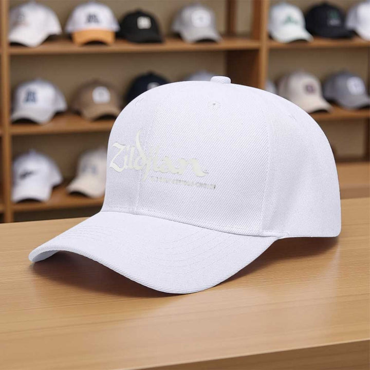 1 Gorra de béisbol Zildjian Since 1623 - Gorra ligera ajustable con cierre, negra con logo blanco, para skateboarding, gimnasio, viajes, ropa urbana casual - Gorra deportiva unisex para hombres y mujeres, accesorio para el cabello para el gimnasio, moda u