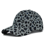 Gorra de Béisbol de Pana con Estampado de Leopardo - Gorra Retro Ajustable Snapback para Trajes de Navidad, Uso Diario y Fiestas Temáticas - Gorra de Pana Lavable a Mano