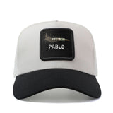 Gorra Trucker Ajustable PABLO para Hombre y Mujer - Gorra de Béisbol con Malla Transpirable, Diseño de Pesca, Ligera para Verano, Unisex Casual Hip Hop Streetwear con Cinta Absorbente de Poliéster