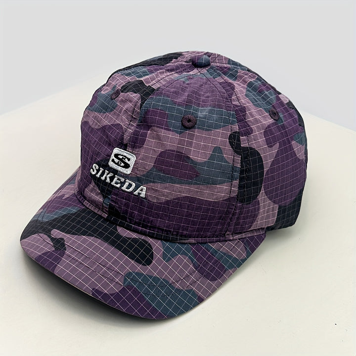 Gorra de béisbol ajustable con cierre - Diseño ligero y de secado rápido con estampado de camuflaje, estilo callejero, estilo casual para hombres y mujeres, accesorio casual para la cabeza | Gorra estampada | Gorra ajustable