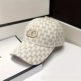 1 gorra de béisbol con visera, nueva moda, estampado, tendencia ligera de lujo