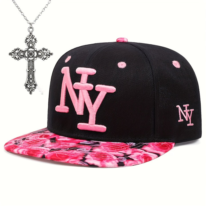 2 Piezas Gorra de Béisbol Bordada Estilo Hip Hop para Todas las Estaciones, Regalo Ideal para Navidad
