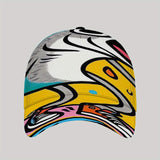 Gorra de béisbol estilo callejero, poliéster 100%, gorra de visera tejida para el sol con lavado a mano o limpieza en seco, sin carga, para ropa deportiva al aire libre.