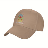1 pieza de gorra de béisbol de poliéster con huella dactilar Amazigh, gorra de golf ajustable y transpirable, visera de moda con borde curvo para hombres y mujeres, gorra de sol ligera y casual Y2K, visera de sol Ha.